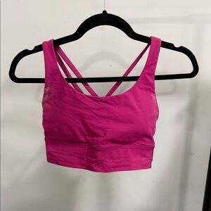 Lululemon Hot Pink Strappy Sports Bra